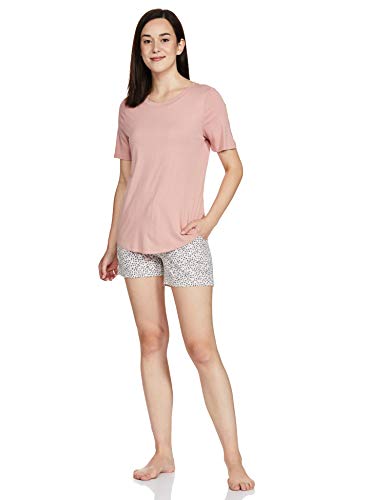 Image of Enamor Drawstring Mid Thigh Length Mid Rise Basic Shorts - Relaxed Fit, Super Soft Cotton - E062