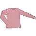 Woolino Merino Wool Base Layer for Kids - Super Soft Kids Long Sleeve Thermal Top - All Natural Base Layer Shirt - (3-4 Years) - Blush