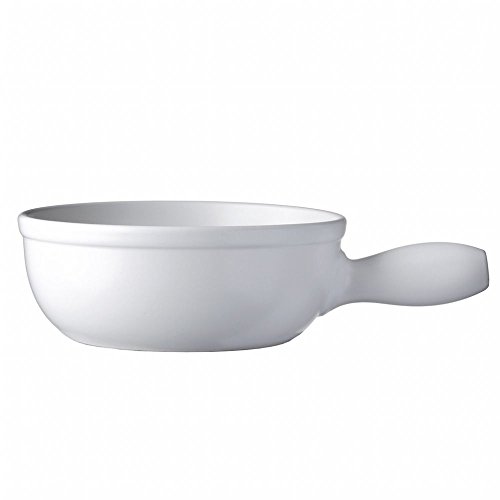 Spring 2896205924 Caquelon à fondue en aluminium compatible induction Blanc 24 cm