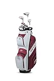 Callaway Golf 2024 Reva - Juego de paquete (berenjena, derecha, 8 piezas, bolsa de carrito)