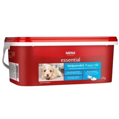 MERA Welpenmilch 2kg | Milchpulver zur Aufzucht von Welpen | Muttermilchersatz & Aufzuchtmilch für Hunde und Hundemamas bis zur 8. Woche
