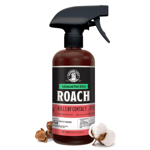 Grandpa Gus's Roach Killer Spray, Non-Staining, Indoors & Outdoors, 16 oz
