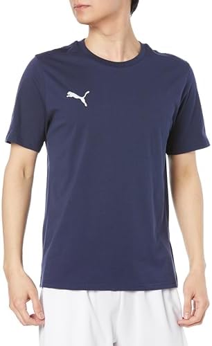 （02:30時点） [プーマ] サッカー フットボール 部活 チーム 練習 teamGOAL カジュアル Tee 659376 メンズ 24年秋冬カラー ネイビー ホワイト(06)