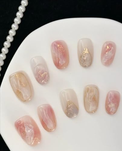 LemiVibe·「夢見桜」ネイルチップ ロング ピンク 100%ハンドメイド 貼るだけネイル つけづめ つけ爪 春 人気 可愛い 韓国 ジェルネイル ネイルシール セルフネイル ネイルステッカー おうちネイル ネイルデザイン セルフネイル ネイルアートの商品画像（Amazon）
