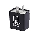 【2 Pin Réle Intermitencia Universal】--- Se Utiliza Justamente para Solucionar Problemas de Flash Anomal Cuando Se Cambia los Señales de Giro Originales con los Indicadores LED. Adecuado para la Mayoría de Motos