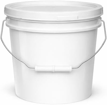 MKS Plastics 2-Gallon Bucket with Airtight Lid – Made in USA, Foo...