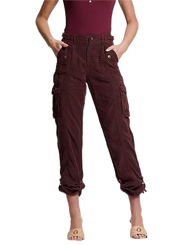 GUESS Womens Nessi Cargo, Coachwhip Multi, 26