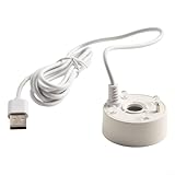5 V USB-Nebelmaschine mit wasserdichtem Design für Aquarien, Teiche, Wasserspiele, einschließlich farbwechselnder Lichter, Weiß