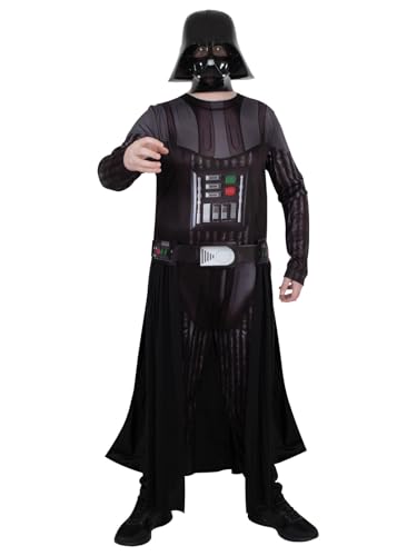 Rubies Disfraz de Darth Vader para adulto, Jumpsuit con capa y