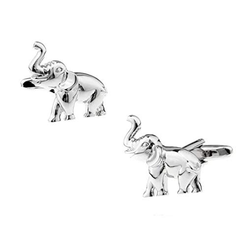 albetro® Silver Elephant Cufflinks for Men (B0893J6XG1) Amazon Price History, Amazon Price Tracker