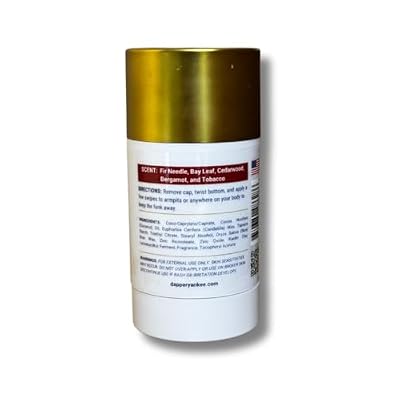 Dapper Yankee Rodeo Man Men's Deodorant - Long-Lasting Aluminum-Free Natural Deodorant for Men - Paraben-Free, Baking Soda Free - Will Not Stain Clothes