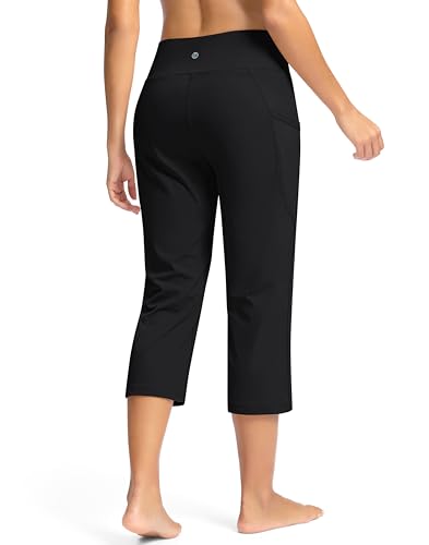 G Gradual Yoga Capri Pants for Women with Pockets High Waist Capris Leggings Tummy Control Straight Workout Summer Crop Pants3