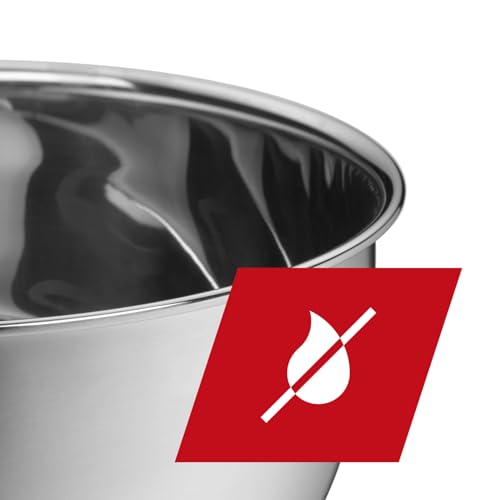 Foto von Silit Küchenschüssel-Set 3-teilig, Edelstahlschüsseln, multifunktional als Rührschüssel Edelstahl, Salatschüssel, Servierschüssel, stapelbar