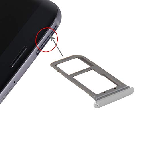 Lenash Sim Card Tray And Micro Sd Card Tray For Galaxy S7 Edge / G935(Blue) Sim Card Replacement (Color : Silver) #TOP24
