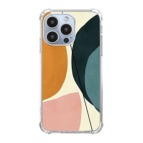 Coll Helotk Geometric Color Shapes Case Compatible With Iphone 13 Pro Max,Geometric Color Shapes Pattern Slim Shockproof Tpu Bumper Protective Cover Case For Iphone 13 Pro Max #TOP17