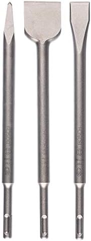 Bosch 2607019457 SDS Plus Chisel Set, Silver, 3 Count (Pack of 1)