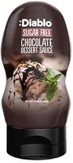 Diablo Sugar Free Dessert Sauce - Gluten-Free Syrup, Drizzle Sweetener, Keto Friendly Flavoring Topping, Perfect for Gifting, No Added Sugar - Chocolate, 360g, 12.70oz - 2 Packs