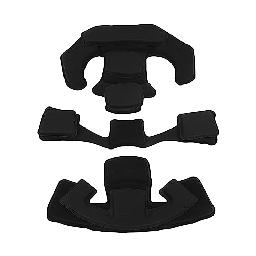 Generic Juego de Forro para Casco, Fácil de Instalar, Kit de Relleno de Esponja para Casco para Ciclismo (Esponja Negra)