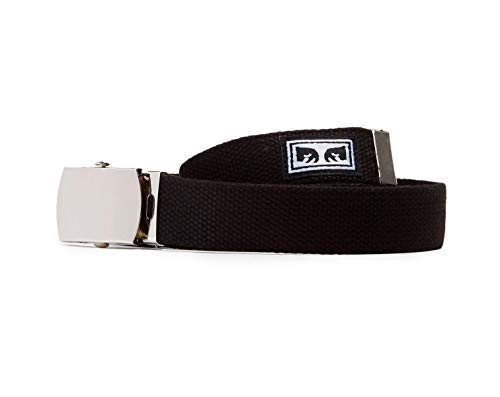 OBEY Men's Big BOY Web Belt, White, ONE Size