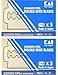 KAI Stainless Steel Double Edge Safety Razor Blades, 10 blades (5x2)