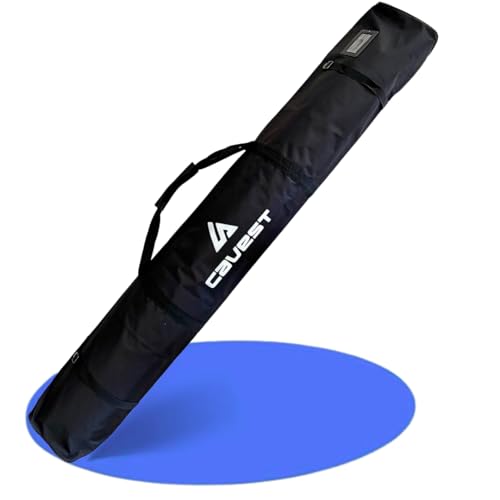 cavest Bolsa de esquis y Bastones Reforzada Impermeable 190cm y 170cm   Funda Esqui   Funda esquis (1,70m)