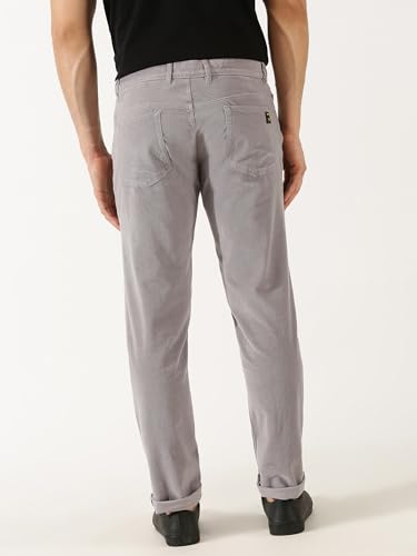 Image of Thomas Scott Men Mid Rise Slim Fit Corduroy Chino Pants