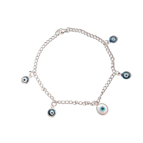 Pulseira de Aço Inoxidável feminina de Olho Grego - pulseira feminina, presente feminino, joias para