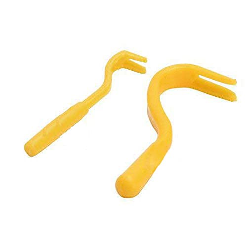 Sage Square Anti Tick, Lice, Flea, Mite Remover Tweezer for Puppies, Dog, Cat, Kitten (Yellow)