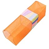 UKCOCO Lanternes Coréennes en Tissu Orange 17x17x50 Cm, Décoration Suspendue pour Intérieur et Extérieur, pour Restaurant Barbecue, Boutique Coréenne, Ambiance Festive