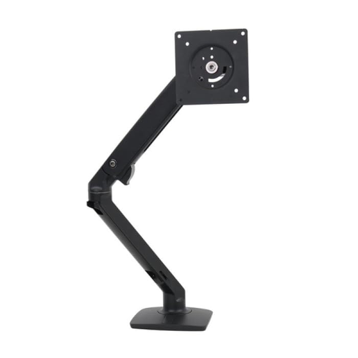 MXV - Brazo de Monitor de Escritorio con Abrazadera de Montaje Inferior, Negro Mate