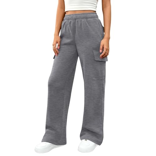 Pantalon cargo femme jambe large fluide pour le travail