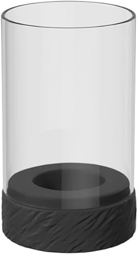 Villeroy & Boch - Lámpara de huracán Manufacture Rock Home Tamaño S, 3.1 x 3.1 x 5.1 in, color negro