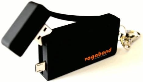 Vagabond Charger - Portable Key Chain Power Bank for Androids, Windows, Kindle, Blackberry, Samsung, Lg and All Other Micro USB Devices