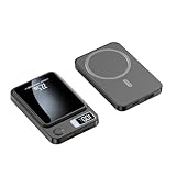  Batterie Externe 20000mah Banque d\'alimentation Magnétique sans Fil Chargeur sans Fil Portable PD 22.5W Charge Rapide pour La Plupart des Téléphones Et Tablettes,Black