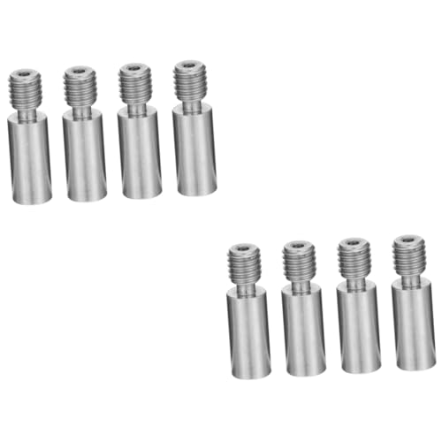 Gatuida 8pcs Stainless Steel Heat Break for Printer Extruder Super Smooth Heatbreak Throat Metal Heatbreak Printer Acces