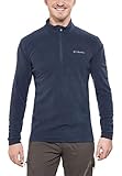 Lieferumfang: 1 x Columbia Klamath Range II Half Zip für Herren, Feather Weight Mikrofleece 100 Prozent Polyester, Farbe: Collegiate Navy Solid, Größe: M, Art.Nr. 1352472