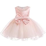 ☘ Süß Baby Mädchen Kleider, Formale Taufkleid Prinzessin Tütü Tüllkleid Schleife Hochzeitskleid Blumenmädchen Geburtstag Party Kleid Festkleider