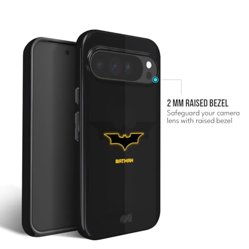 Image of MILLION CASES Neon Bat Signal Crystal Case for Google Pixel 8a, Google Pixel 8a Back Cover Case(2024) - PC | Midnight Black
