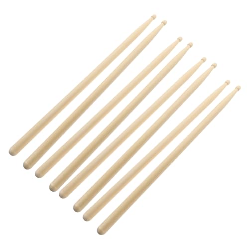 Baquetas VICASKY de madera de arce para jazz, 4 pares, tamaño 5A, color beige, ligeras y cómodas de sostener miniatura 1
