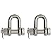 Extreme Max 3006.8357.2 BoatTector Stainless Steel Bolt-Type Chain Shackle - 3/4", 2-Pack