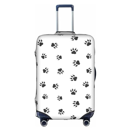 BREAUX Bear paw print Luggage Protective Covers Luggage Sleeves Luggage Decorative Covers, Zip Luggage Covers - Main Image