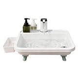 Faltbare Camping-Spüle, tragbare Handwaschstation, robustes Weithalsbecken, Outdoor-Reisewasserbehälter, geeignet für Garten, Hof, Grill, Park, Abenteuer, Reinigung für Männer, Frauen, Erwachsene