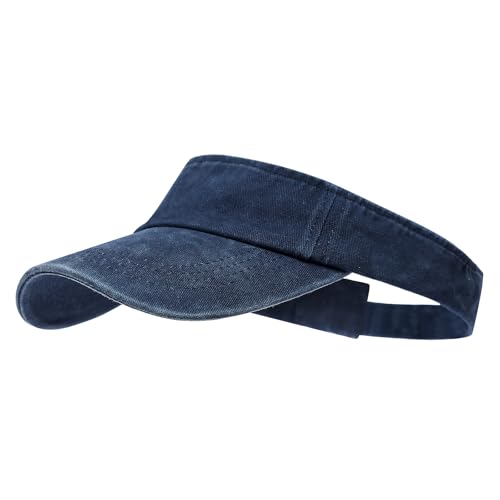 Image of ANDICEQY Sport Sun Visor Hats Adjustable Empty Top Baseball Cap Cotton Ball Caps for Women and Men