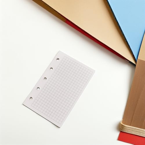 9 Cahiers à Spirale Vierge Recharges Lignées Quadrillées pour Carnets