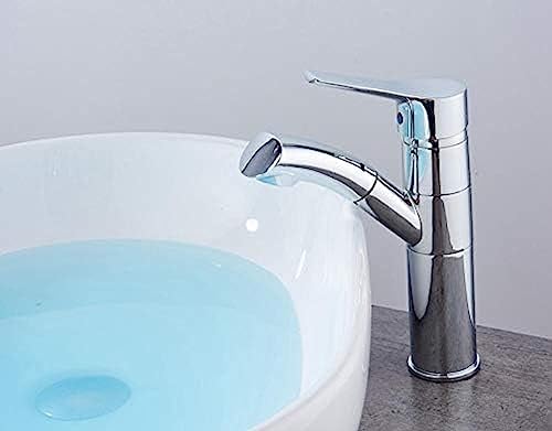 Robinet de lavabo mitigeur eau chaude froide chrome pour évier - 4