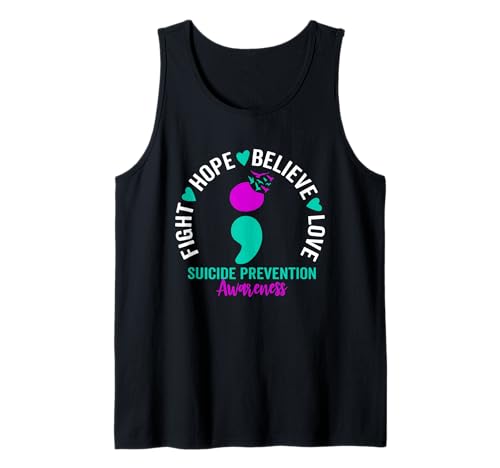 Concienciación sobre el Suicidio semicoma, Salud Mental, prevención del Suicidio Camiseta sin Mangas