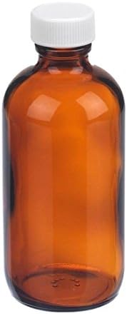 16 Ounce Narrow Mouth Amber Glass Bottle