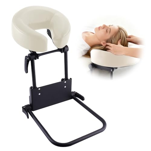 Reposacabezas ajustable ergonómico para camillas de estética color beige