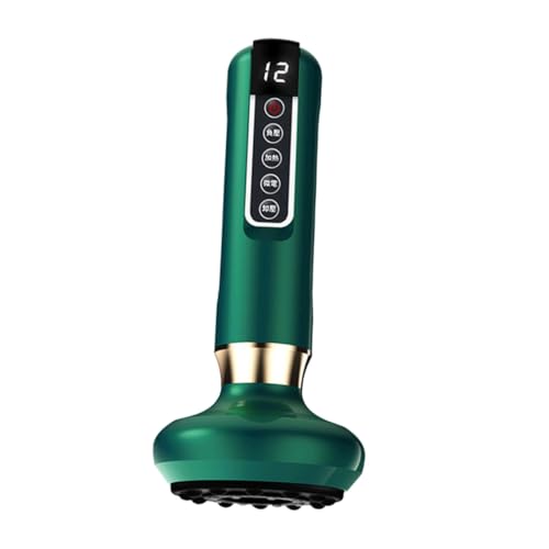 Yardenfun Dispositivo Eléctrico de Raspado con Ajustables Masajeador Corporal Recargable con Luz Roja para Terapia de Raspado Portátil y Fácil de Usar para Mejorar Circulación y Eliminar