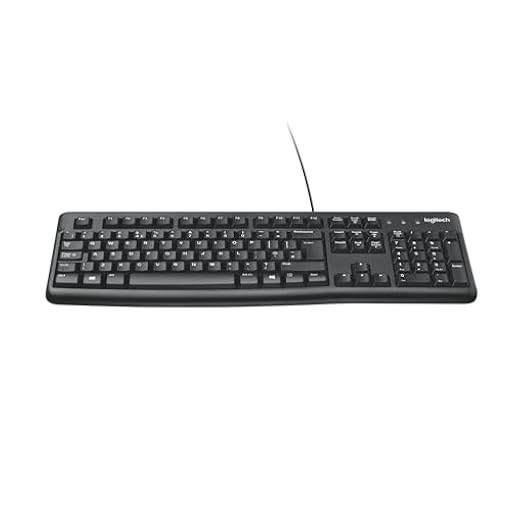 Logitech K120 Teclado con Cable para Windows, USB Plug-and-Play, Tamaño Estándar, Resistente a Las Salpicaduras, Barra de Espacio Curvada, PC y el Portátil, Disposición QWERTY Español - Negro | Ya disponible en tu tienda friki favorita! En mundofriki.es!
